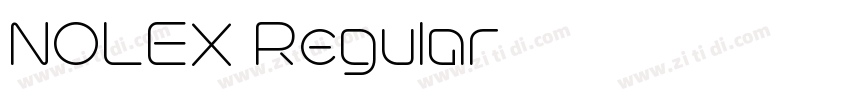 NOLEX Regular字体转换 NOLEX Regular字体转换